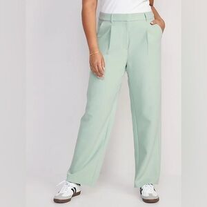 OLD NAVY WIDE LEG PANTS, high waist, mint green, size L